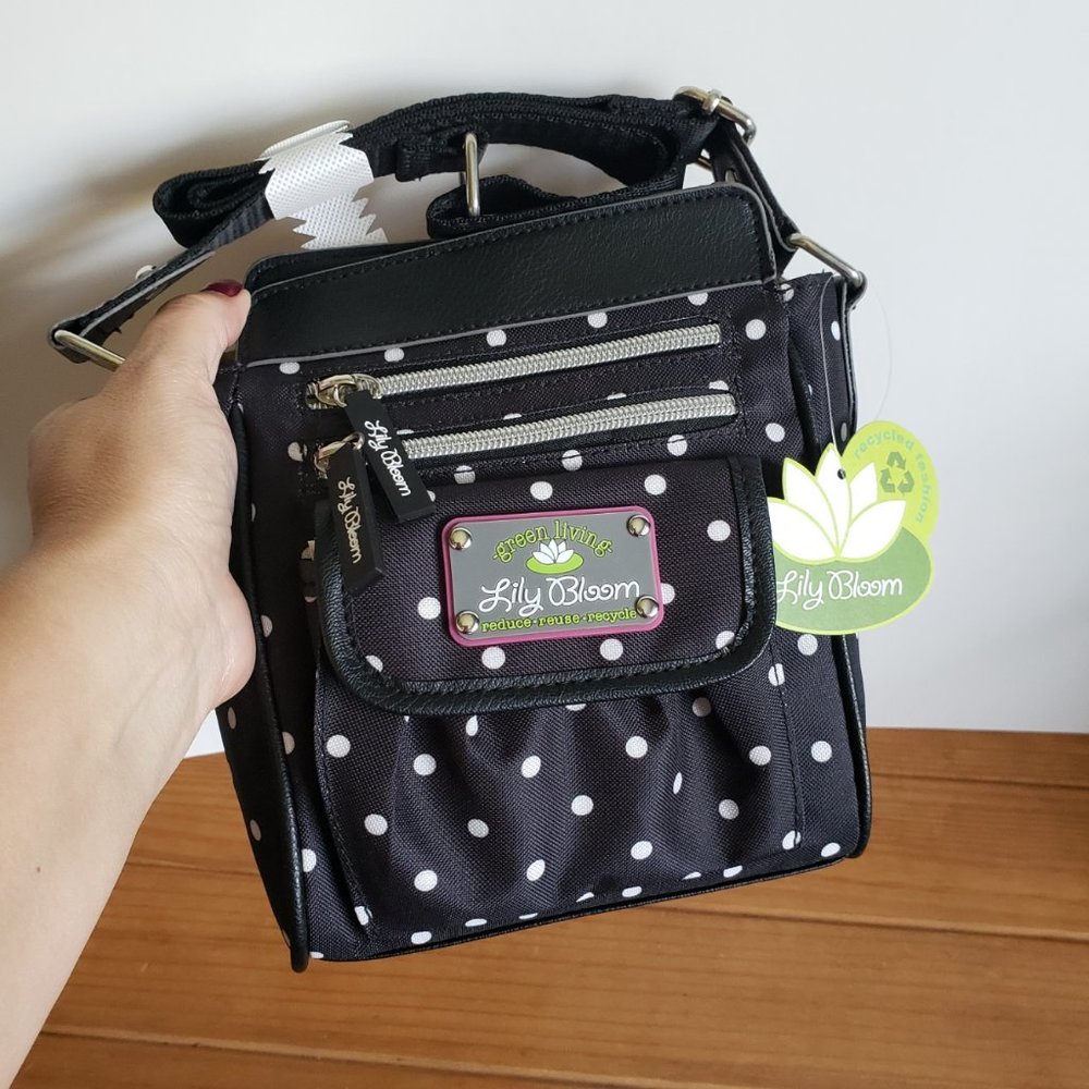 Lily Bloom Jamie Mini Crossbody Bag Polka Dot NWT